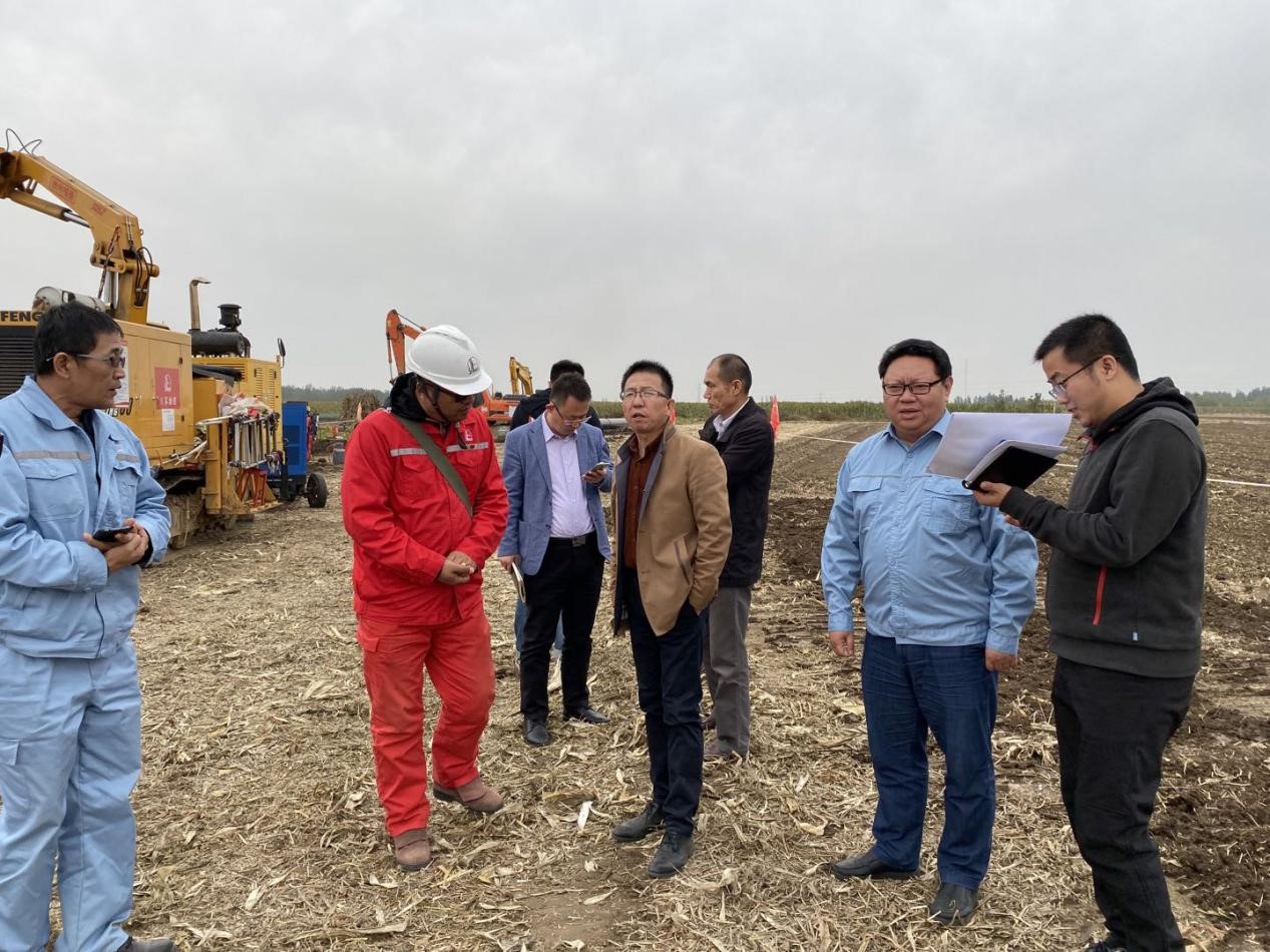 董家口至东营原油管道工程水土保持工作接受现场督查